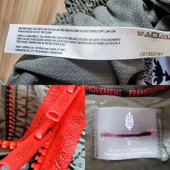 🆕 Free People Movement Starting Lineup Ruffle Smocked Windbreaker in Olive - Picture 14 of 14